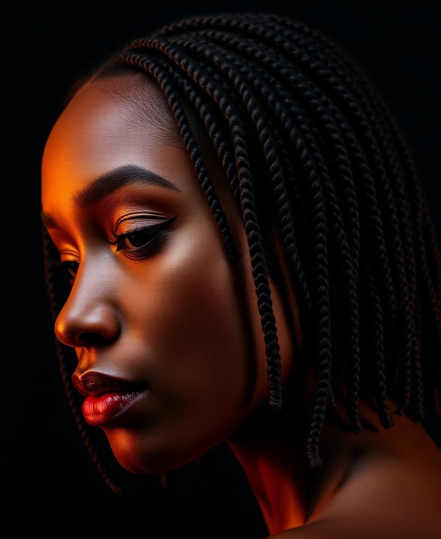 Box braid styling profile